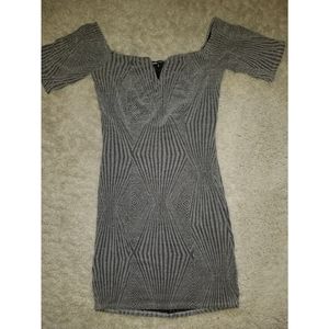 Mini fitted silver dress